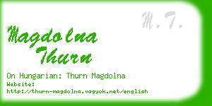 magdolna thurn business card